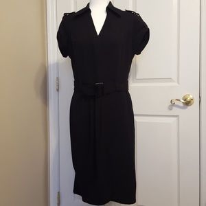 East 5th Side-Zip Black Dress